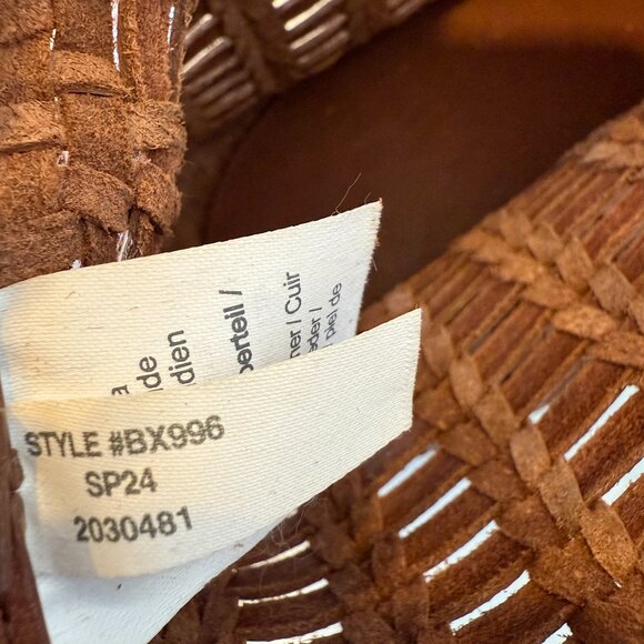 J. Crew Small Open-Weave Bag in Brown Leather - Picture 7 of 8